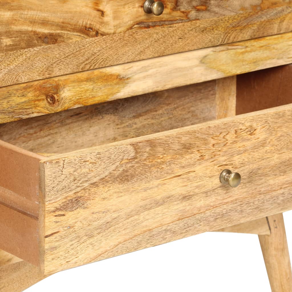 Comodino 65x35x60 cm in Legno Massello di Mango