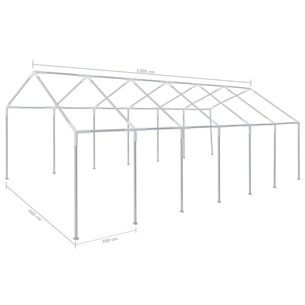Telaio in Acciaio per Tenda per Feste 12x6 m