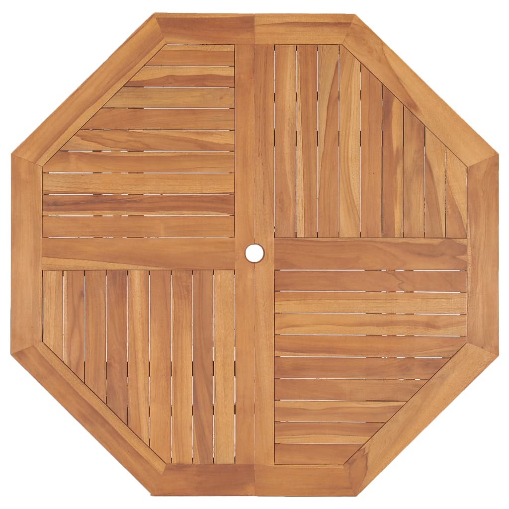 Tavolo da Giardino 120x120x75 cm in Legno Massello di Teak