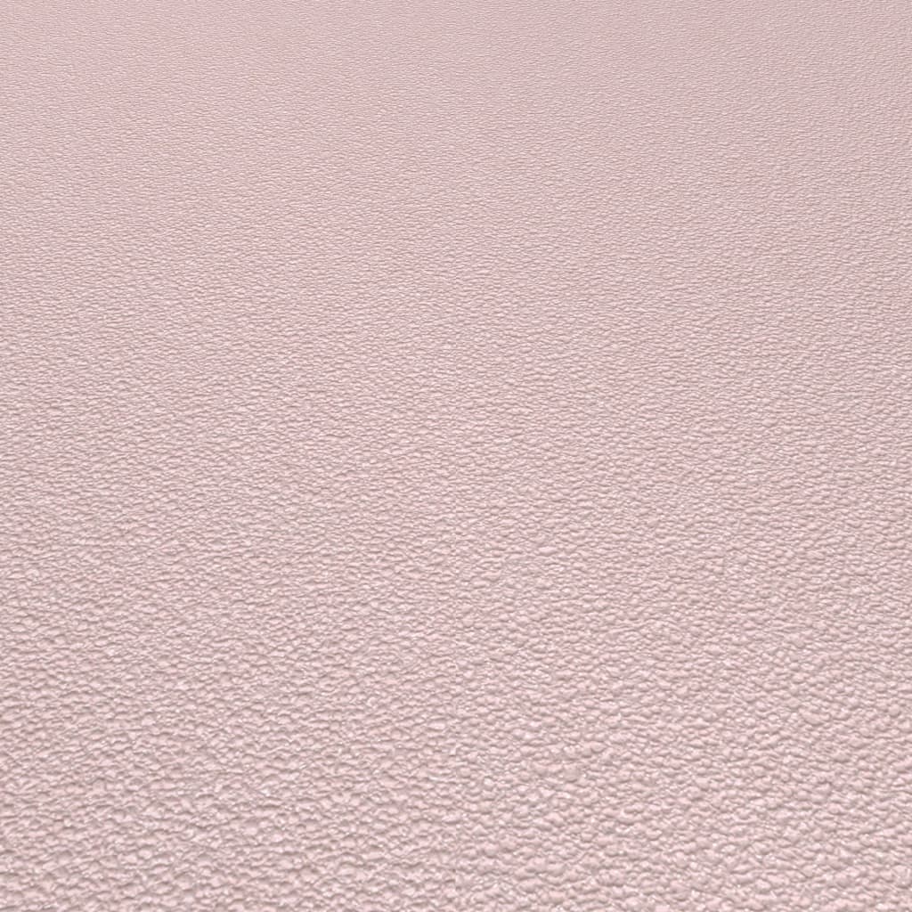 Rotoli Carta da Parati non Tessuto 4 pz Tinta Rosa 0,53x10m