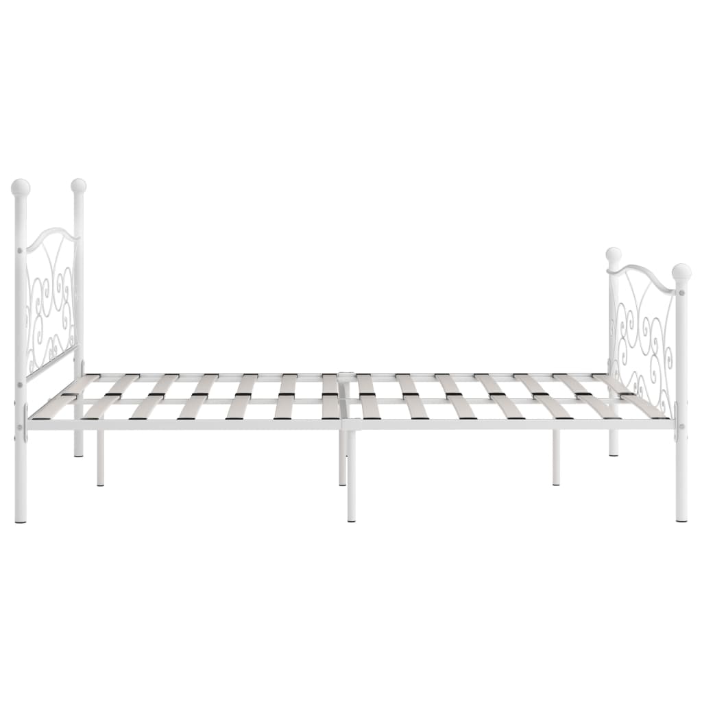 Giroletto con Doghe Bianco in Metallo 180x200 cm