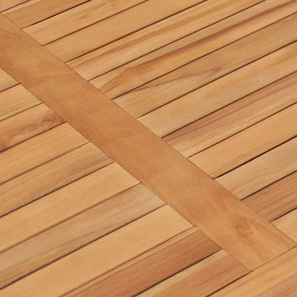 Tavolo da Giardino 90,5x55,5x30,5 cm in Legno Massello di Teak