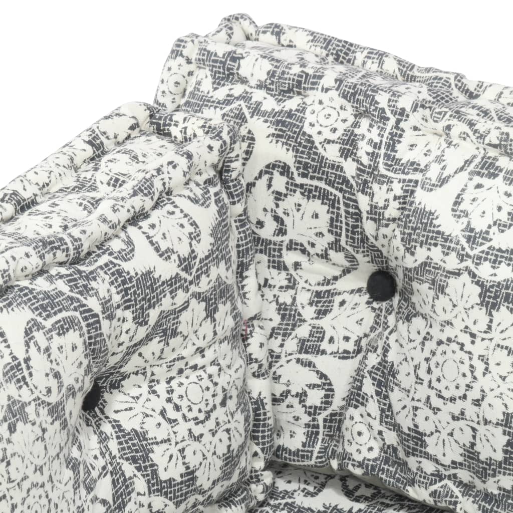 Cuscino per Divani Pallet Grigio Chiaro in Tessuto Patchwork