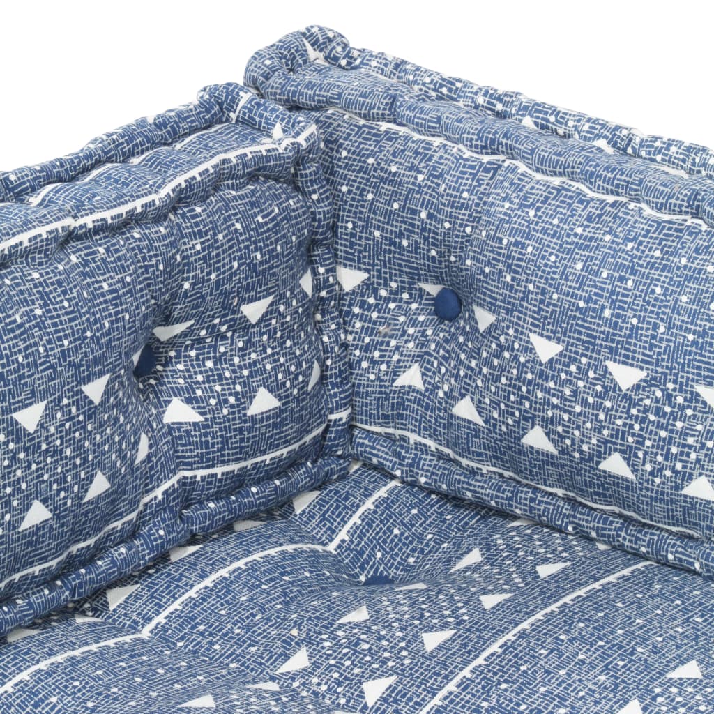 Cuscino per Divani Pallet Indaco in Tessuto Patchwork