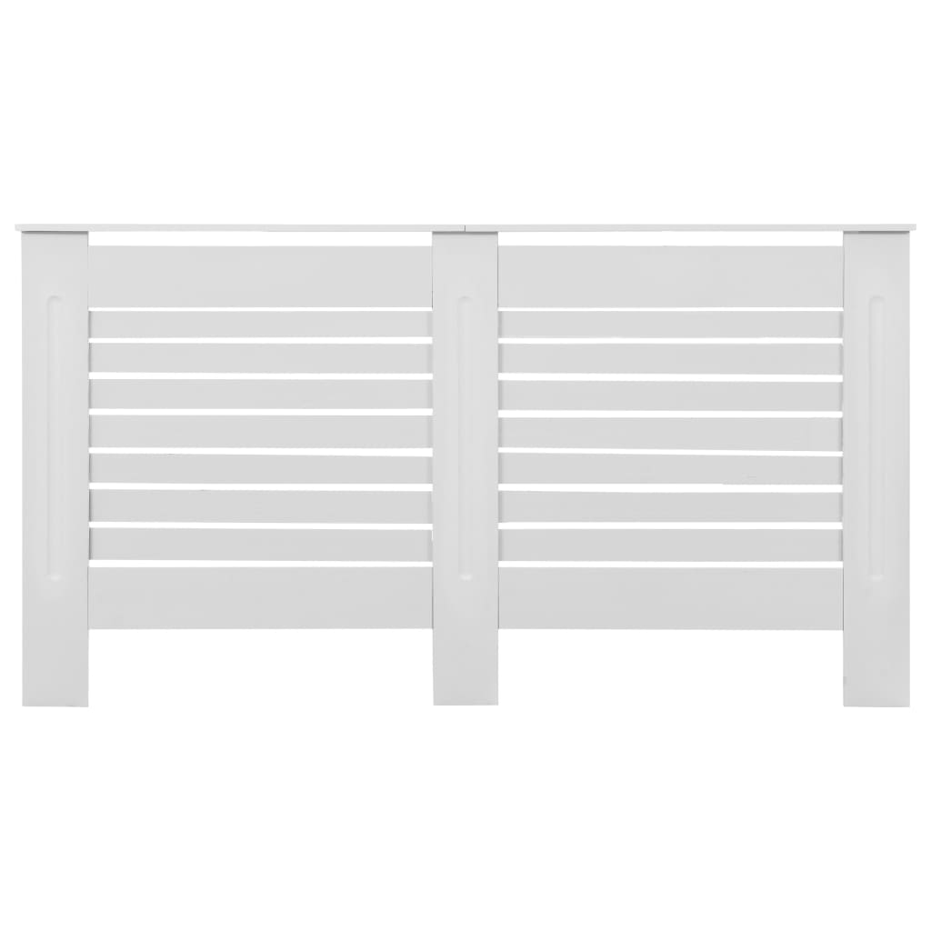 Coperture per Radiatori 2 pz Bianche 152x19x81,5 cm in MDF