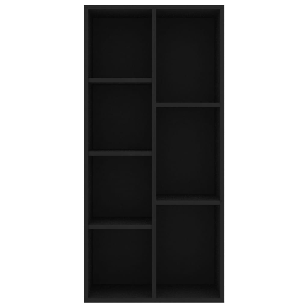 Libreria Nera 50x25x106 cm in Legno Multistrato