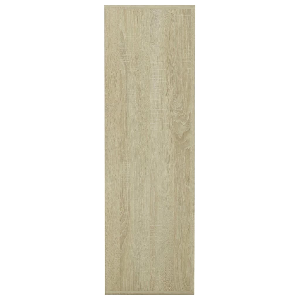Libreria Bianca e Rovere Sonoma 98x29x97,5 cm Legno Multistrato