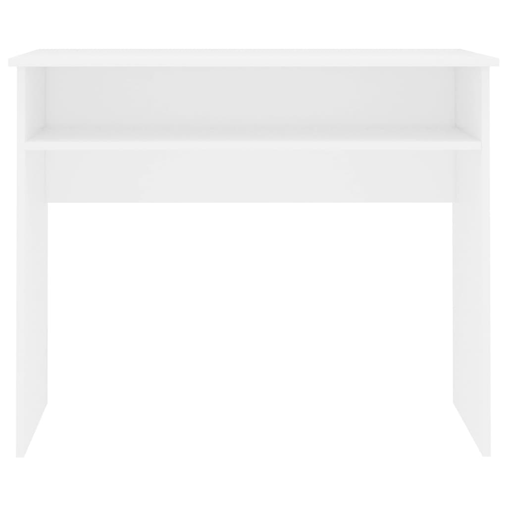Scrivania Bianca 90x50x74 cm in Legno Multistrato