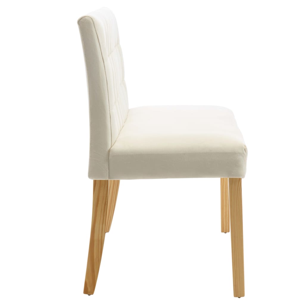 Panca 140 cm Crema in Velluto