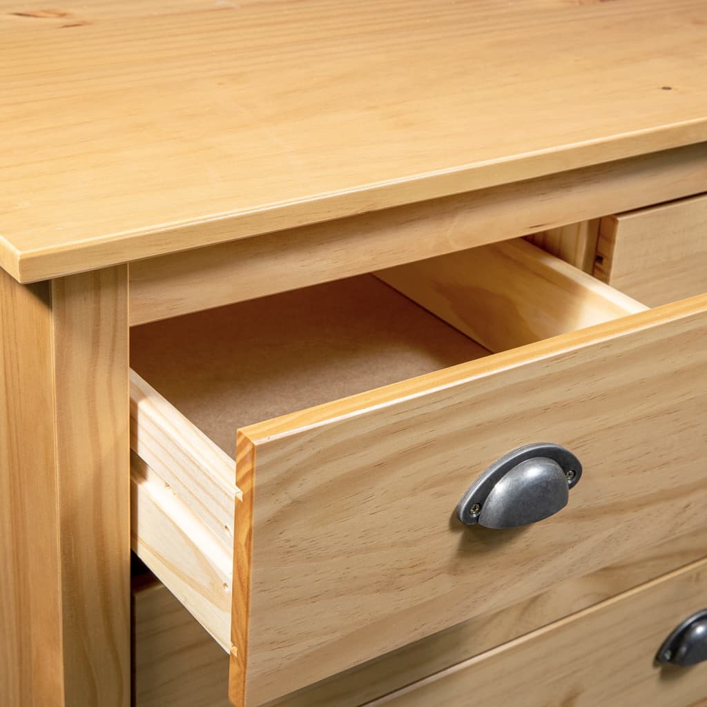 Credenza Hill 79x40x80 cm Legno Massello di Pino