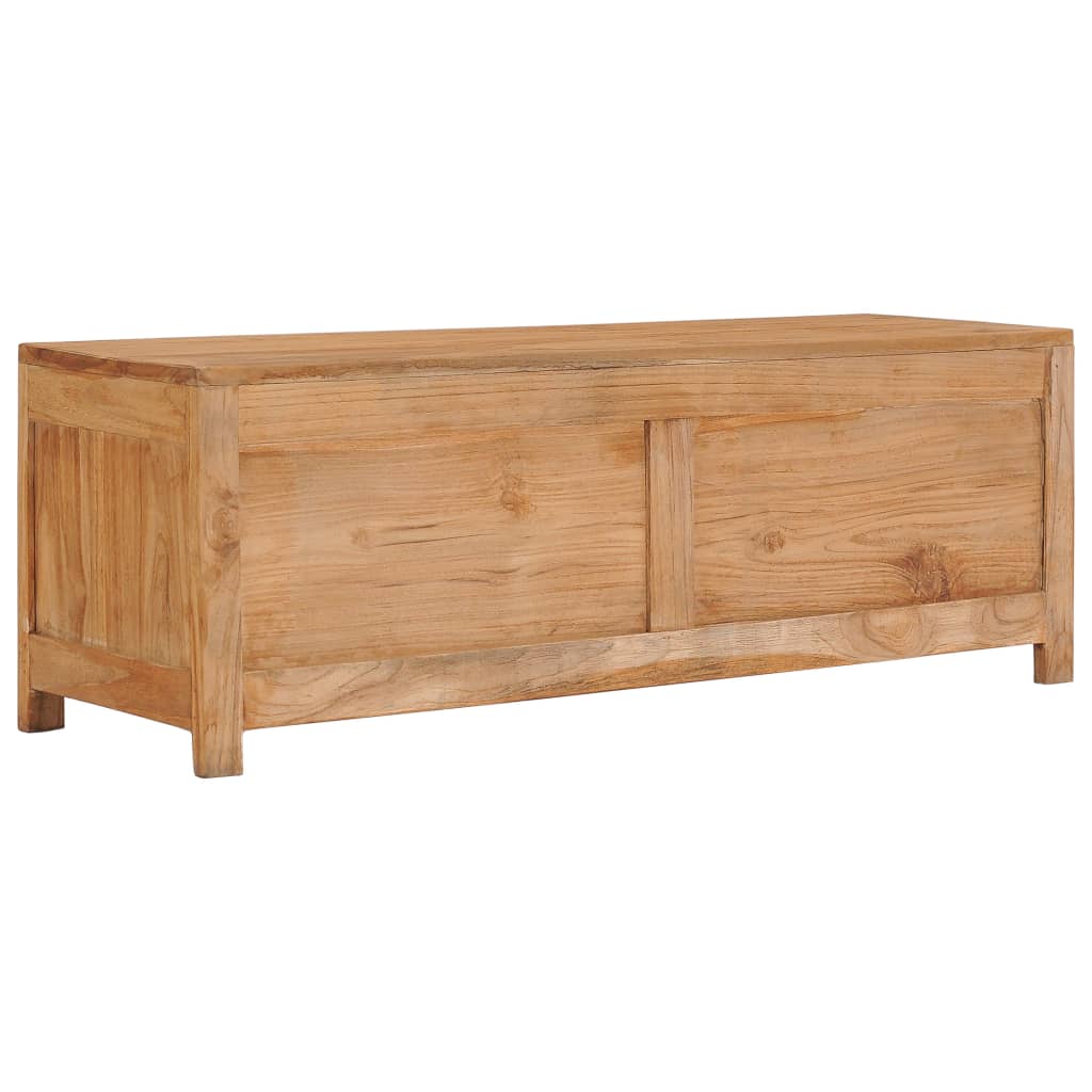 Mobile Porta TV 100x30x35 cm in Legno Massello di Teak
