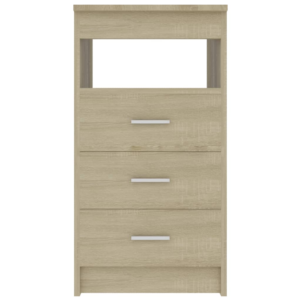 Cassettiera Rovere Sonoma 40x50x76 cm in Legno Multistrato