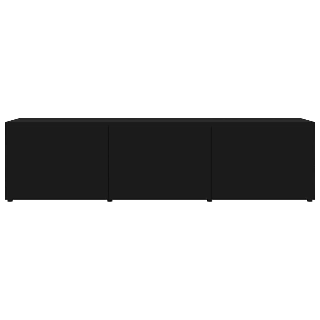 Mobile Porta TV Nero 120x34x30 cm in Legno Multistrato
