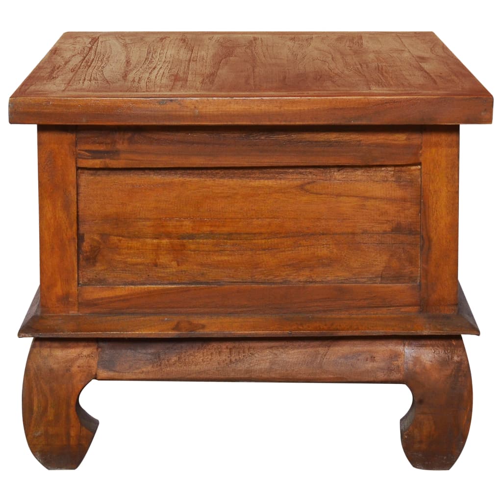 Tavolino da Salotto 80x50x40 cm in Legno Massello di Teak