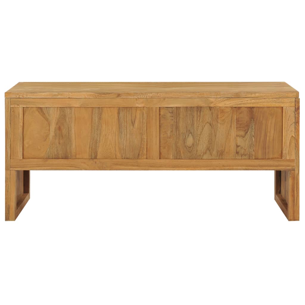 Mobile Porta TV 100x35x45 cm in Legno Massello di Teak