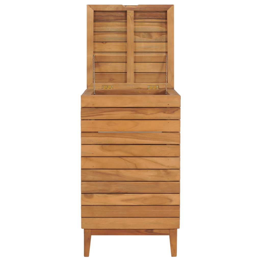 Cesto Portabiancheria 40x40x70 cm in Massello di Teak