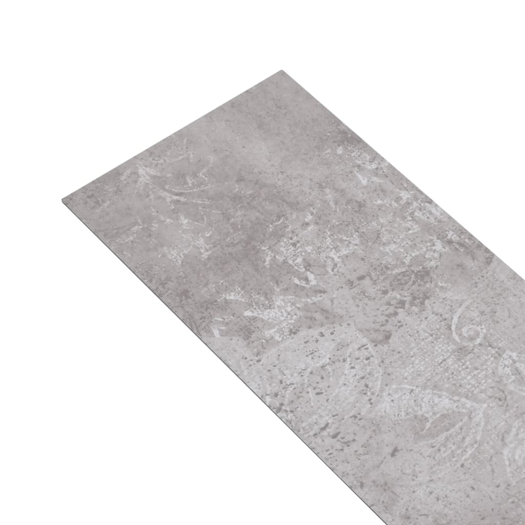 Listoni Pavimenti Non Autoadesivi PVC 5,26m² 2mm Grigio Terra