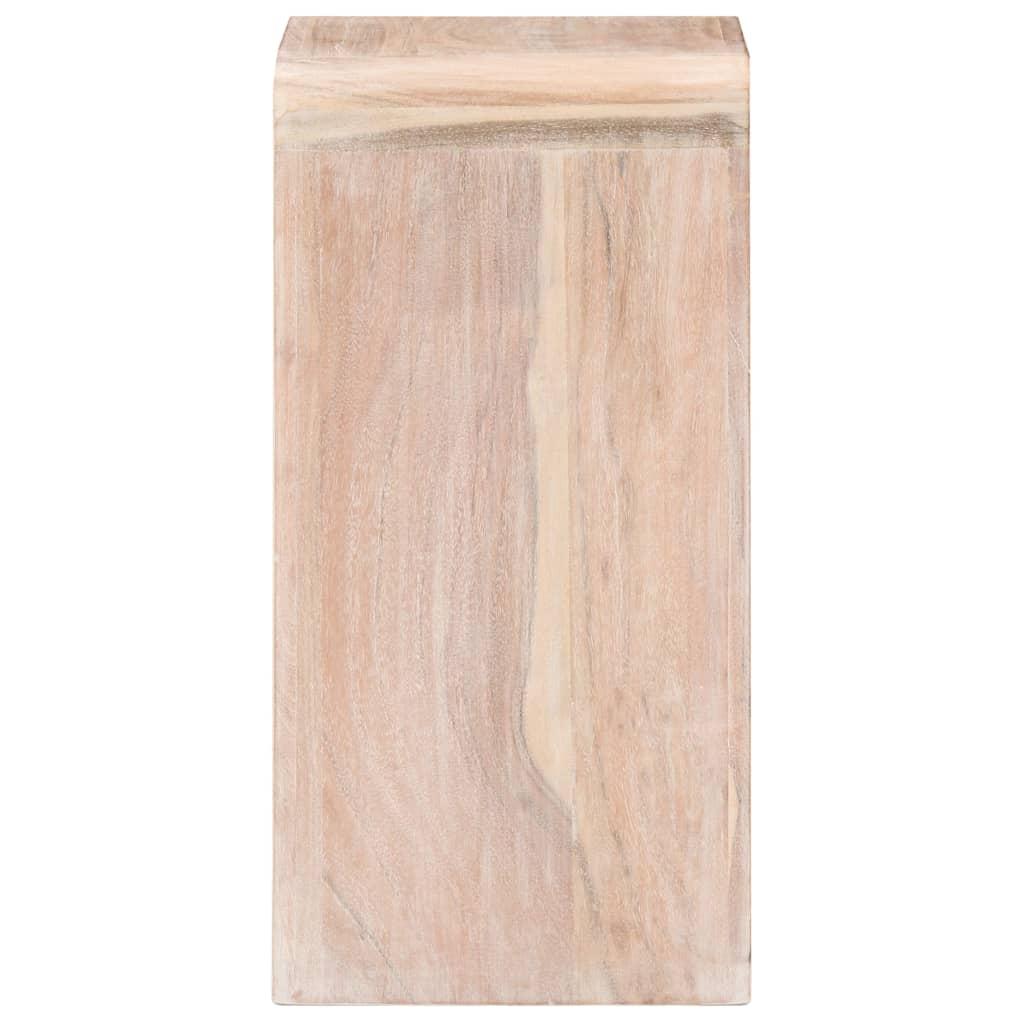 Comodino 40x30x60 cm in Legno Massello di Acacia