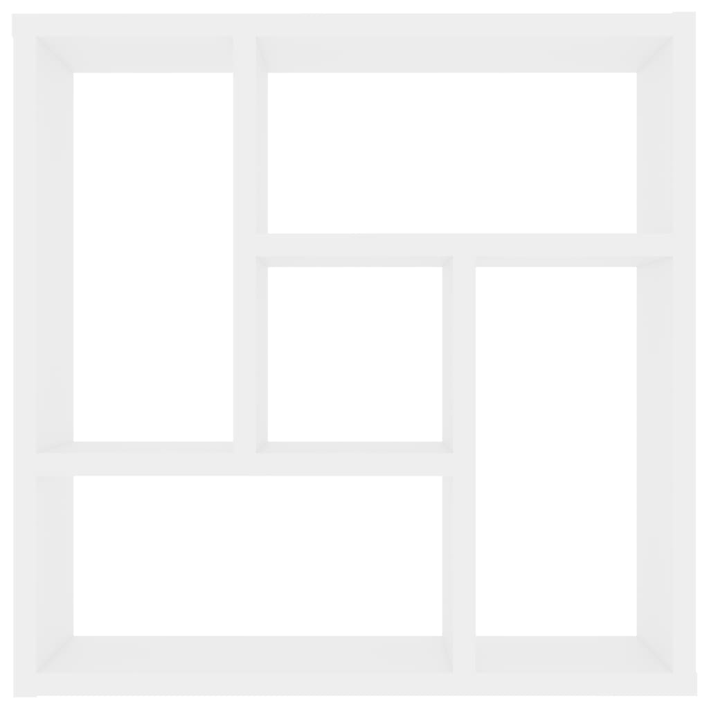 Scaffale a Parete Bianco 45,1x16x45,1 cm in Legno Multistrato