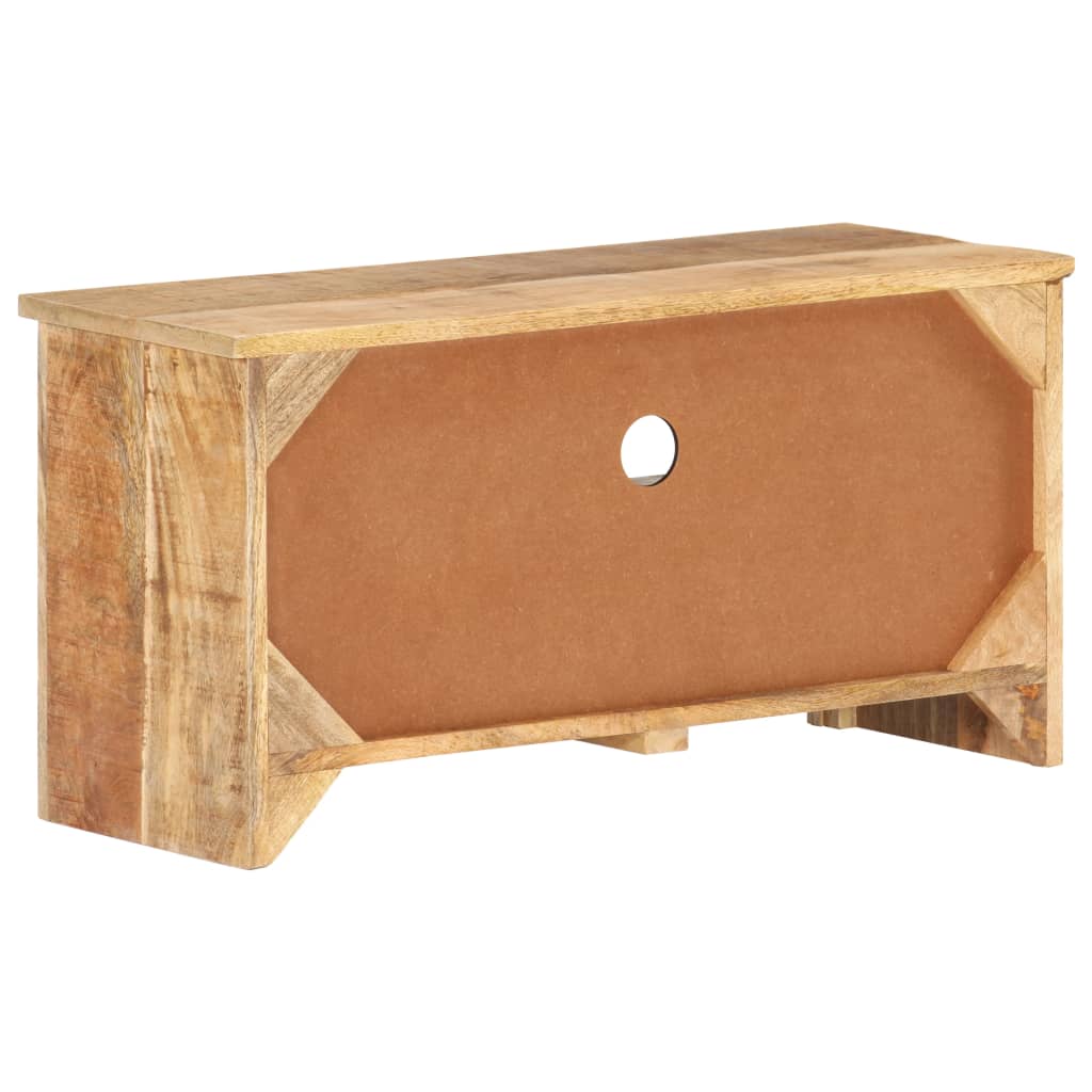 Mobile Porta TV 79x30x40 cm in Legno di Mango Grezzo