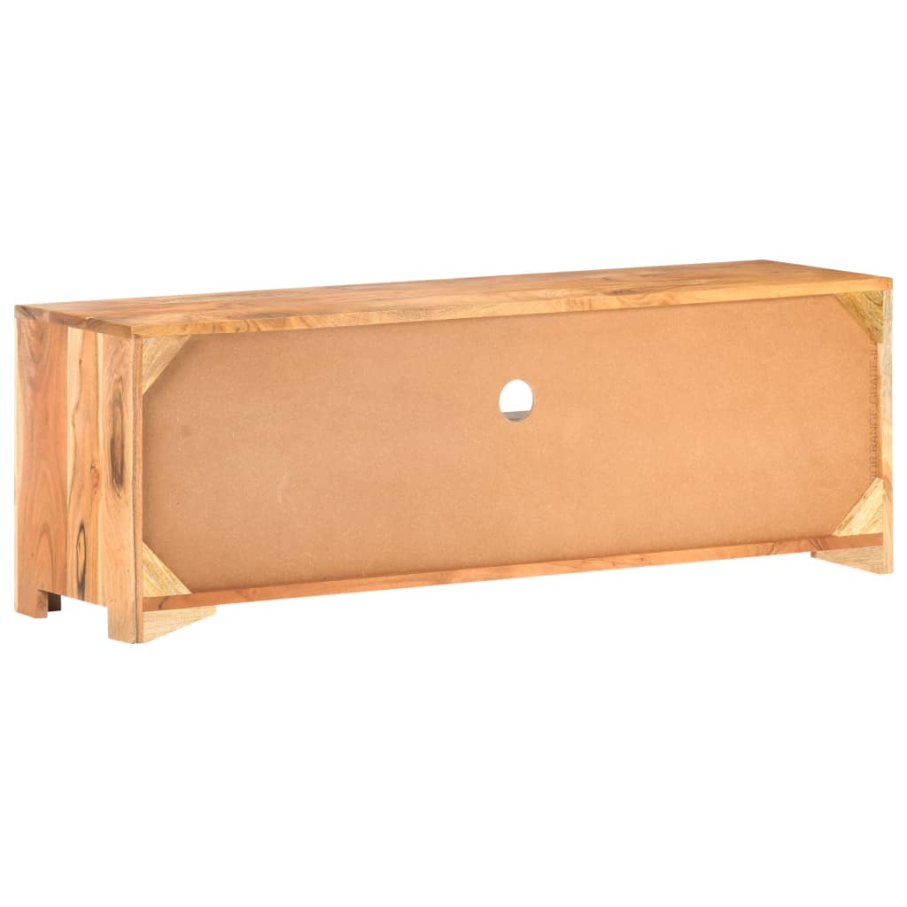 Mobile Porta TV 119x30x41 cm in Legno Massello di Acacia