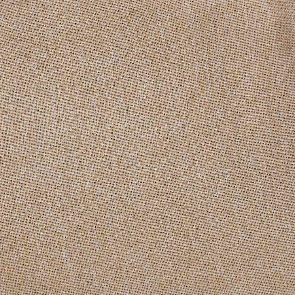 Tende Oscuranti Effetto Lino con Occhielli 2pz Beige 140x225 cm