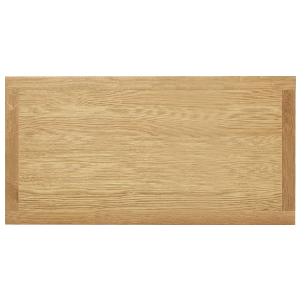 Tavolino da Salotto 110x55x40 cm in Legno Massello di Rovere