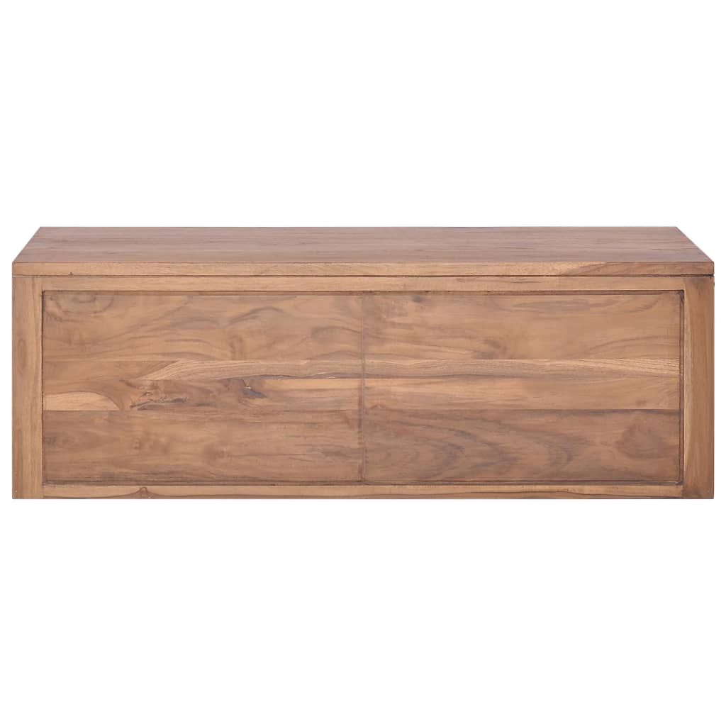 Armadietto da Bagno a Parete 90x45x30 cm Legno Massello di Teak