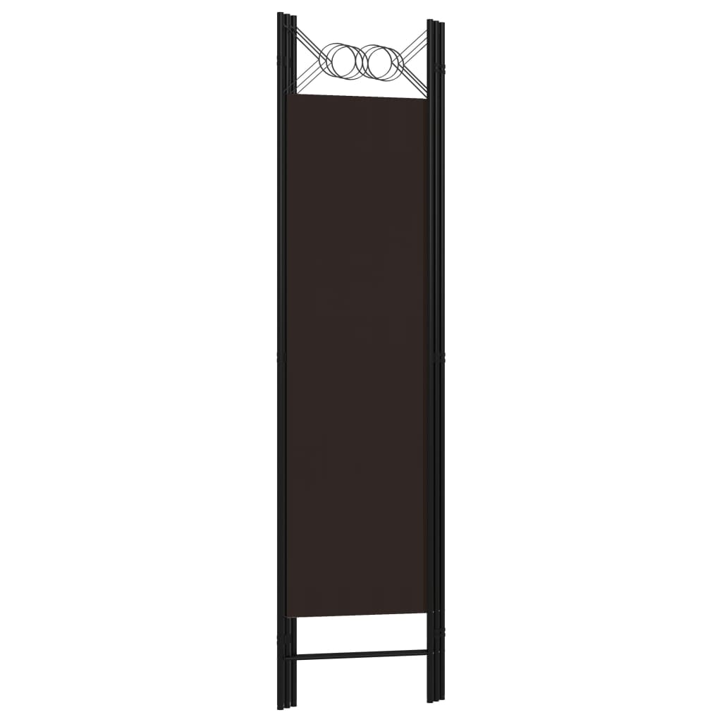 Paravento a 3 Pannelli Marrone 120x180 cm