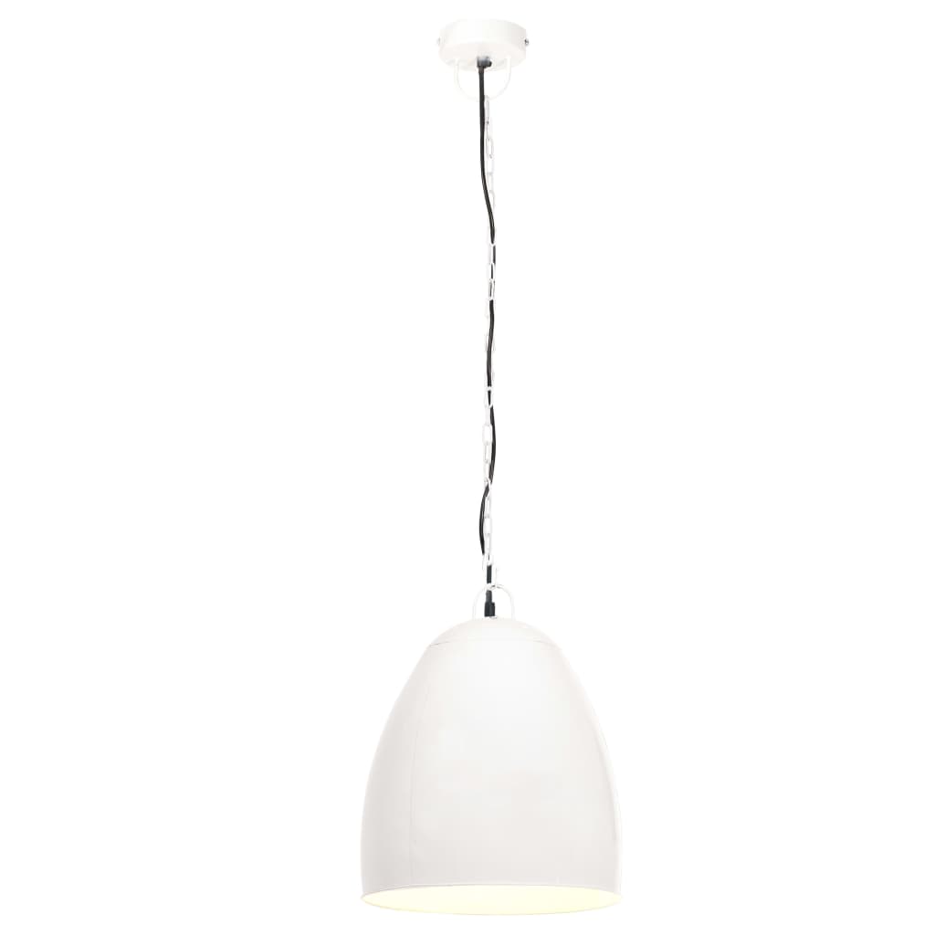 Lampada a Sospensione Industriale 25 W Bianca Rotonda 42 cm E27