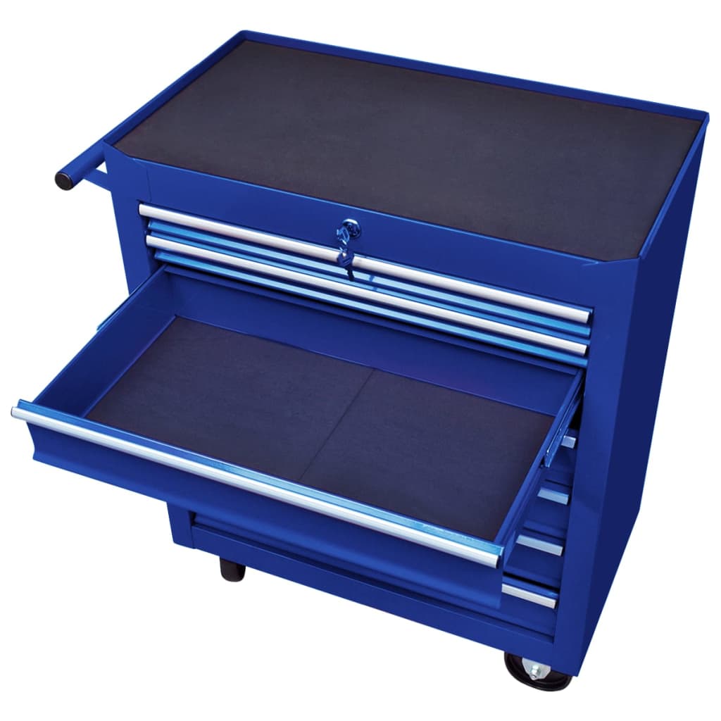 Carrello Portautensili con 7 Cassetti per Officina Blu