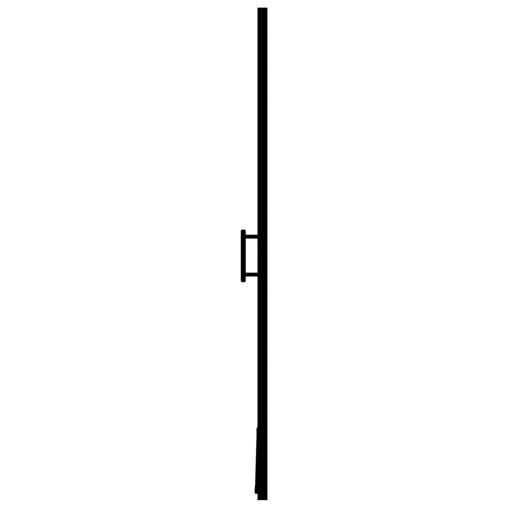 Porta per Doccia in Vetro Temperato Smerigliato 100x178 cm Nero