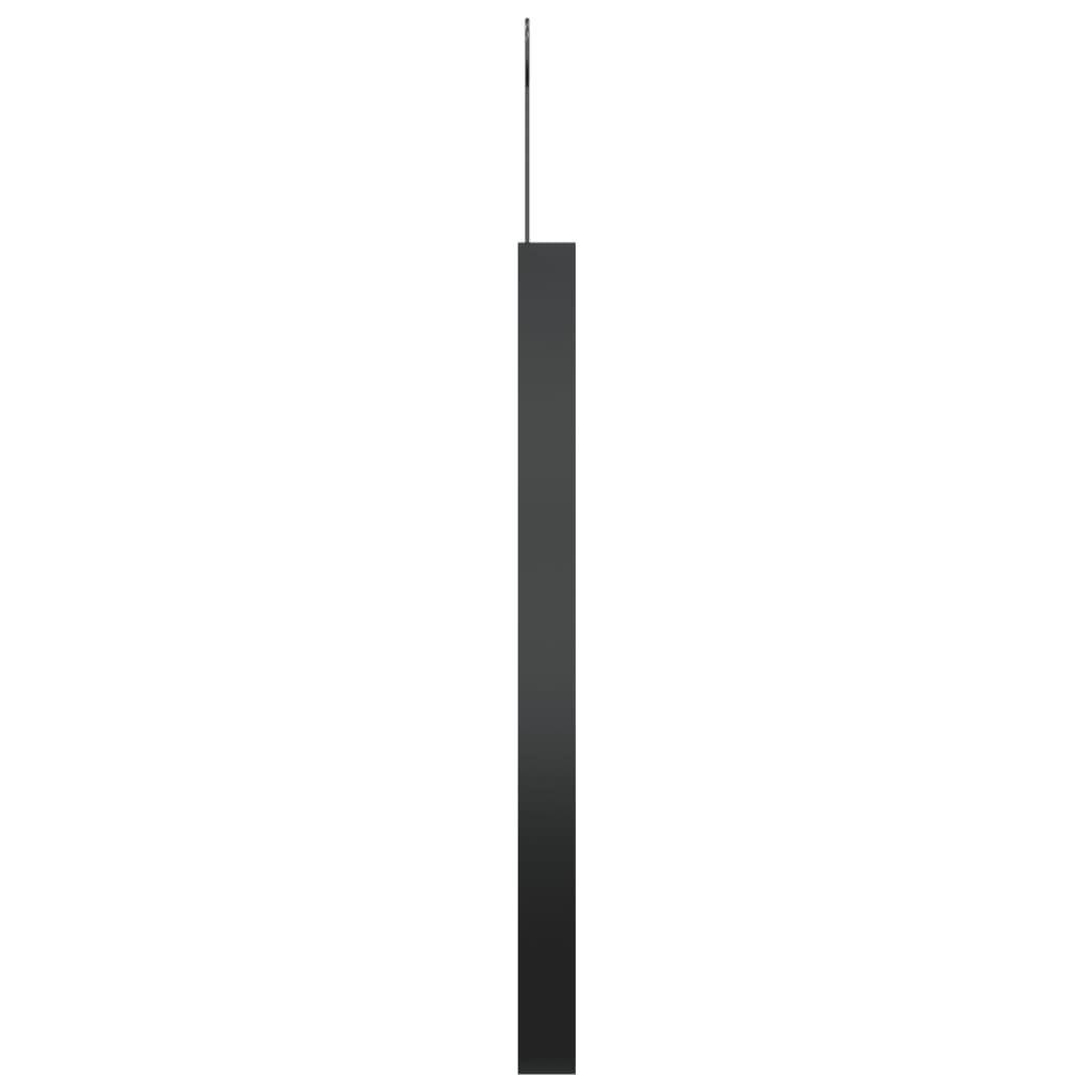 Specchio Sospeso con Gancio Nero 40 cm