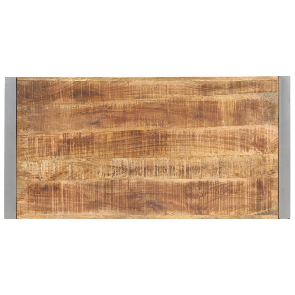 Tavolo da Pranzo 120x60x75 cm in Legno Massello di Mango Grezzo