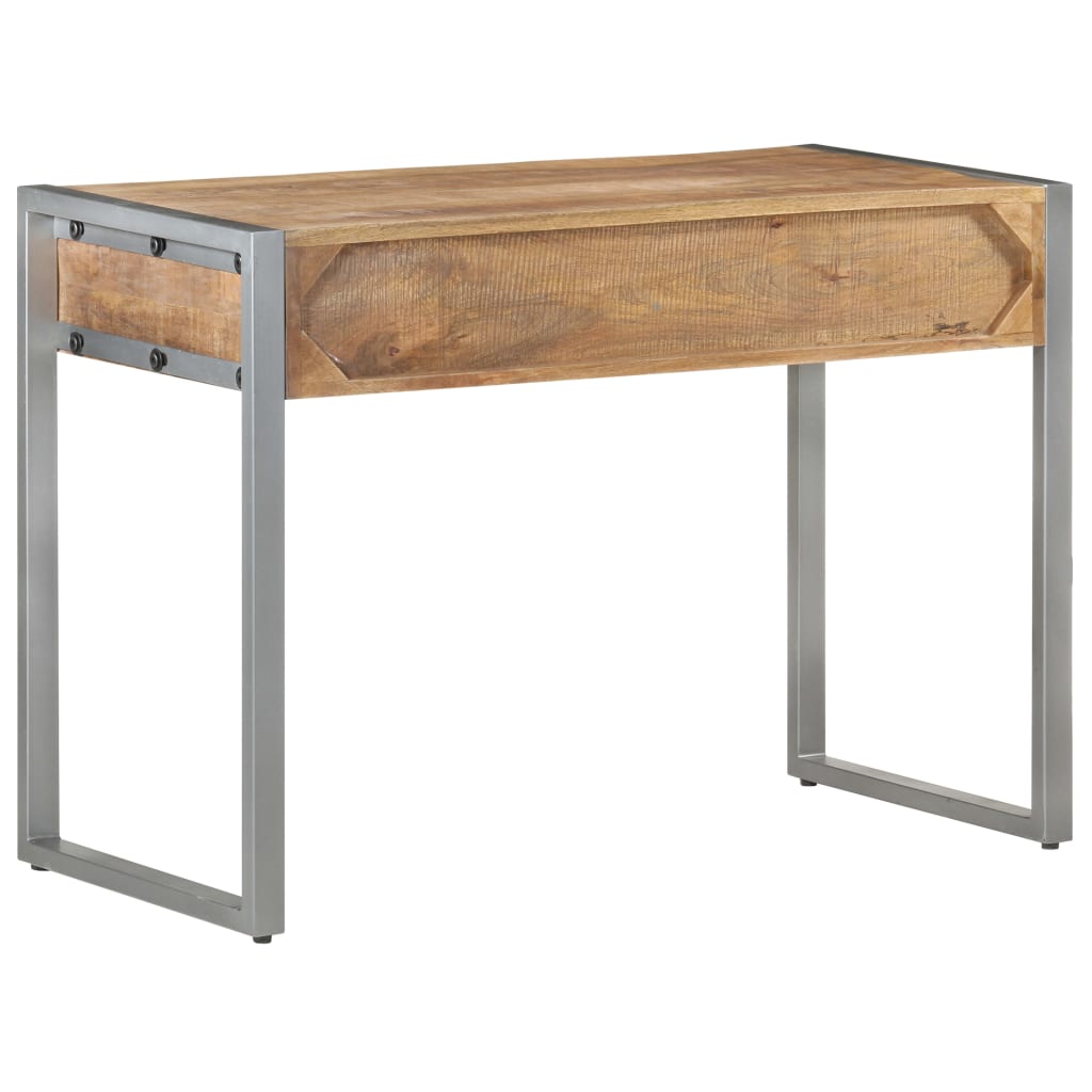 Scrivania 108x50x75 cm in Legno di Mango Grezzo