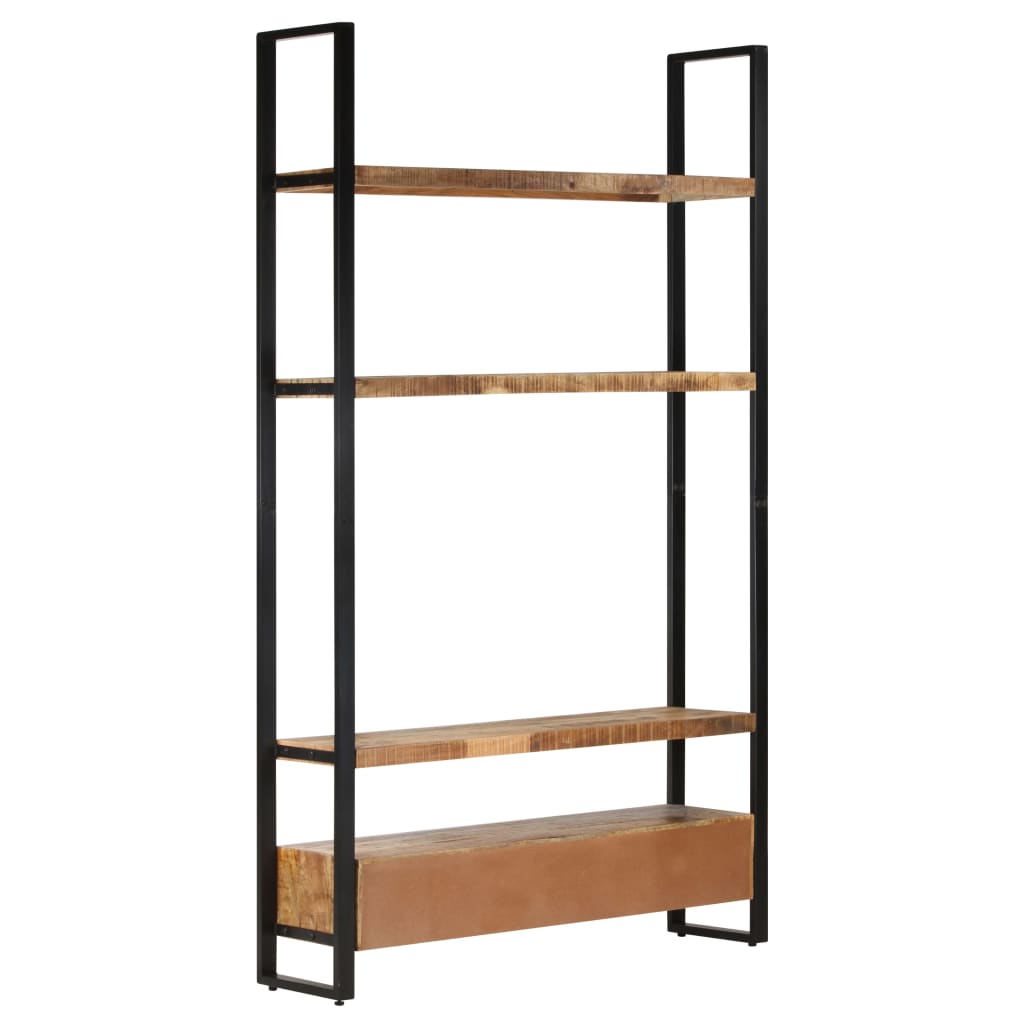 Libreria 118x30x200 cm in Legno Massello di Mango Grezzo