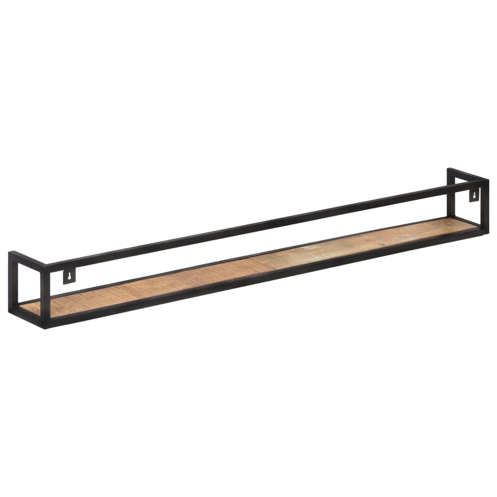 Mensole a Muro 2 pz 160 cm in Legno Massello di Recupero