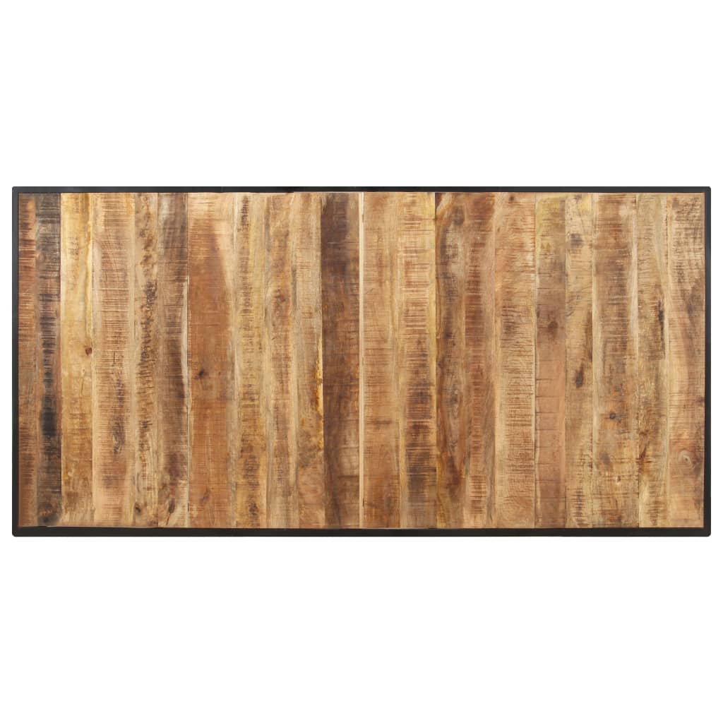 Tavolo da Pranzo 160 cm in Legno Massello di Mango Grezzo