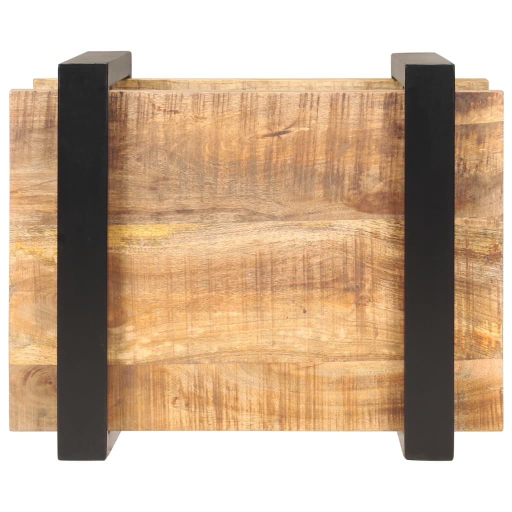 Comodino 50x40x40 cm in Legno di Mango Grezzo