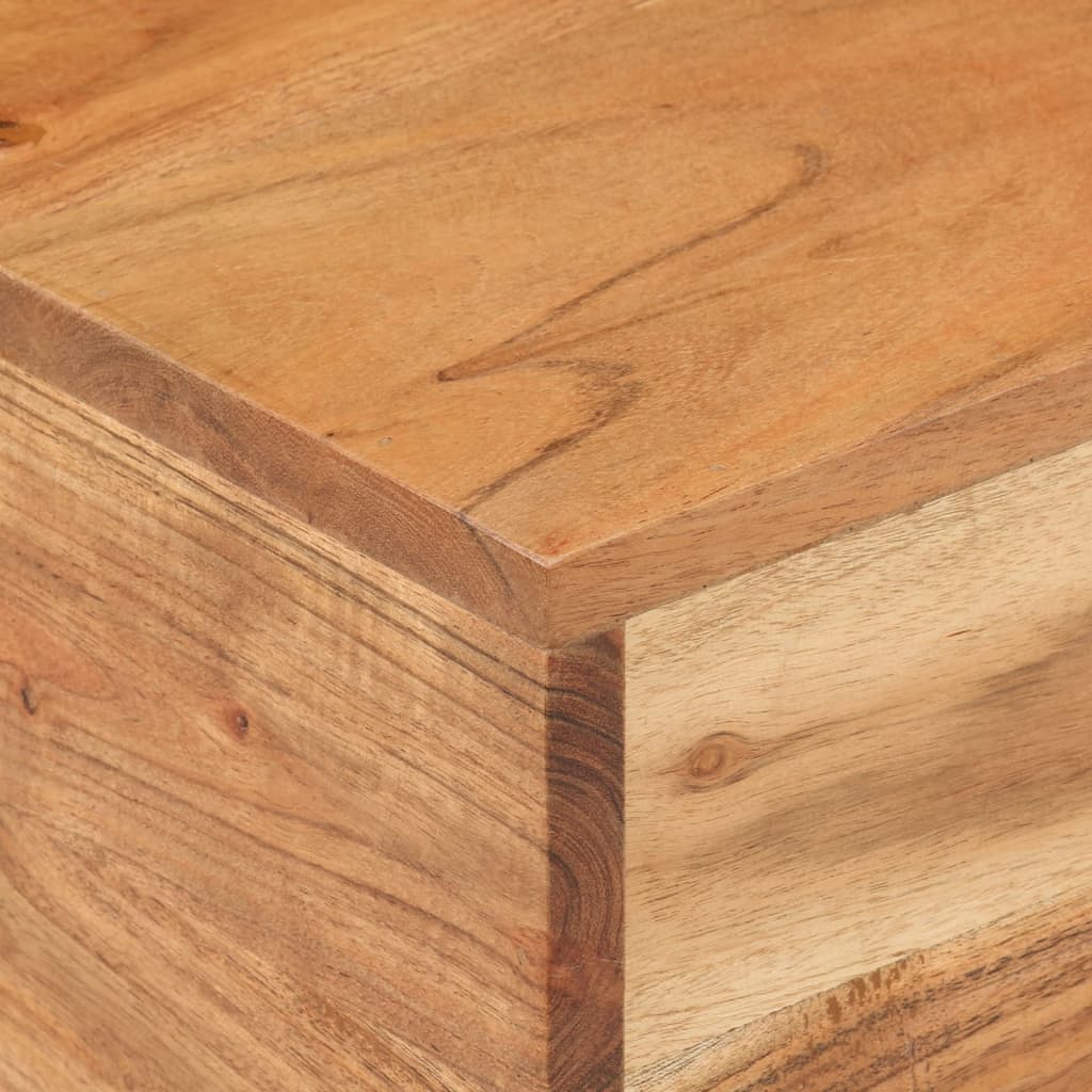 Tavolino 30x30x33 cm in Legno Massello di Acacia