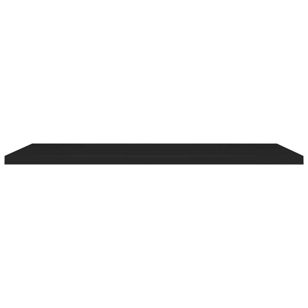 Scaffali a Parete 4 pz Neri 120x23,5x3,8 cm in MDF