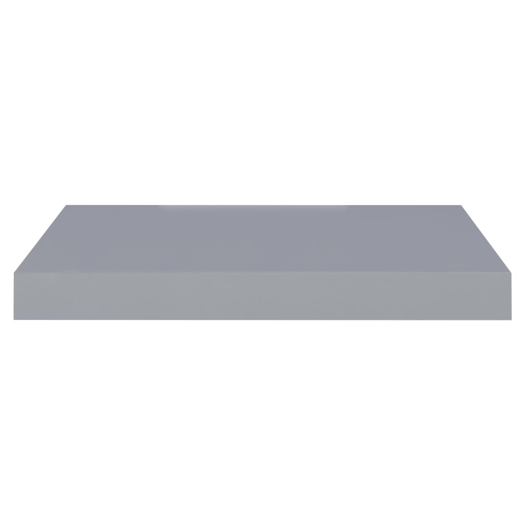 Scaffale a Parete Grigio 40x23x3,8 cm in MDF