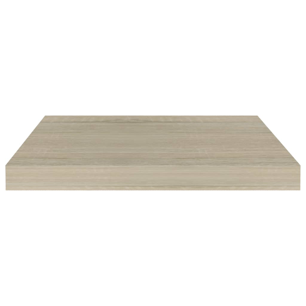 Scaffali a Parete 2 pz Rovere 50x23x3,8 cm in MDF