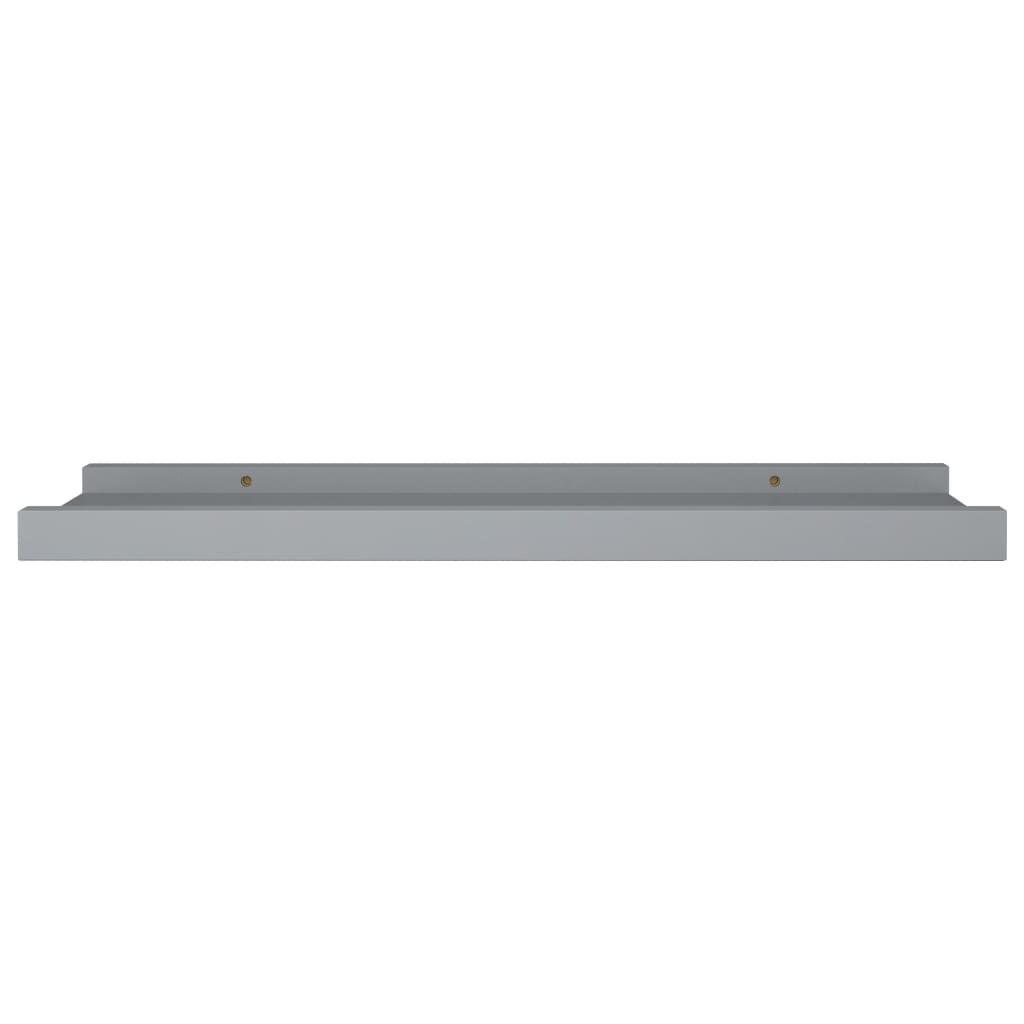 Mensole Loggia per Foto 2 pz Grigie 40x9x3 cm in MDF