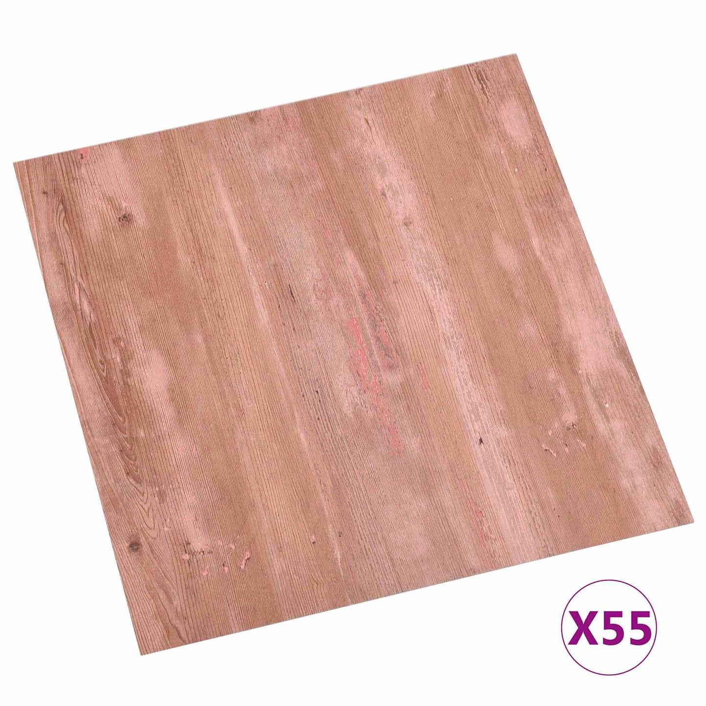 Tavole di Pavimento 55 pcs Rosso 5,11 m² PVC