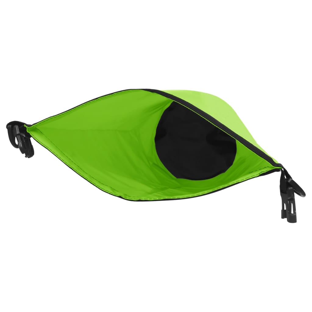 Borsa Impermeabile Verde 10 L in PVC