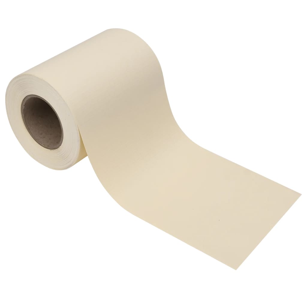 Recinzione Frangivento da Giardino PVC 70x0,19 m Crema