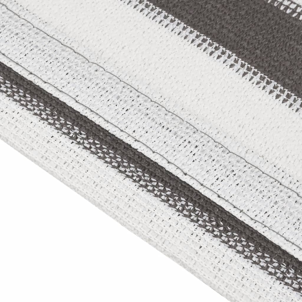 Tappeto da Tenda 300x400 cm Antracite e Bianco