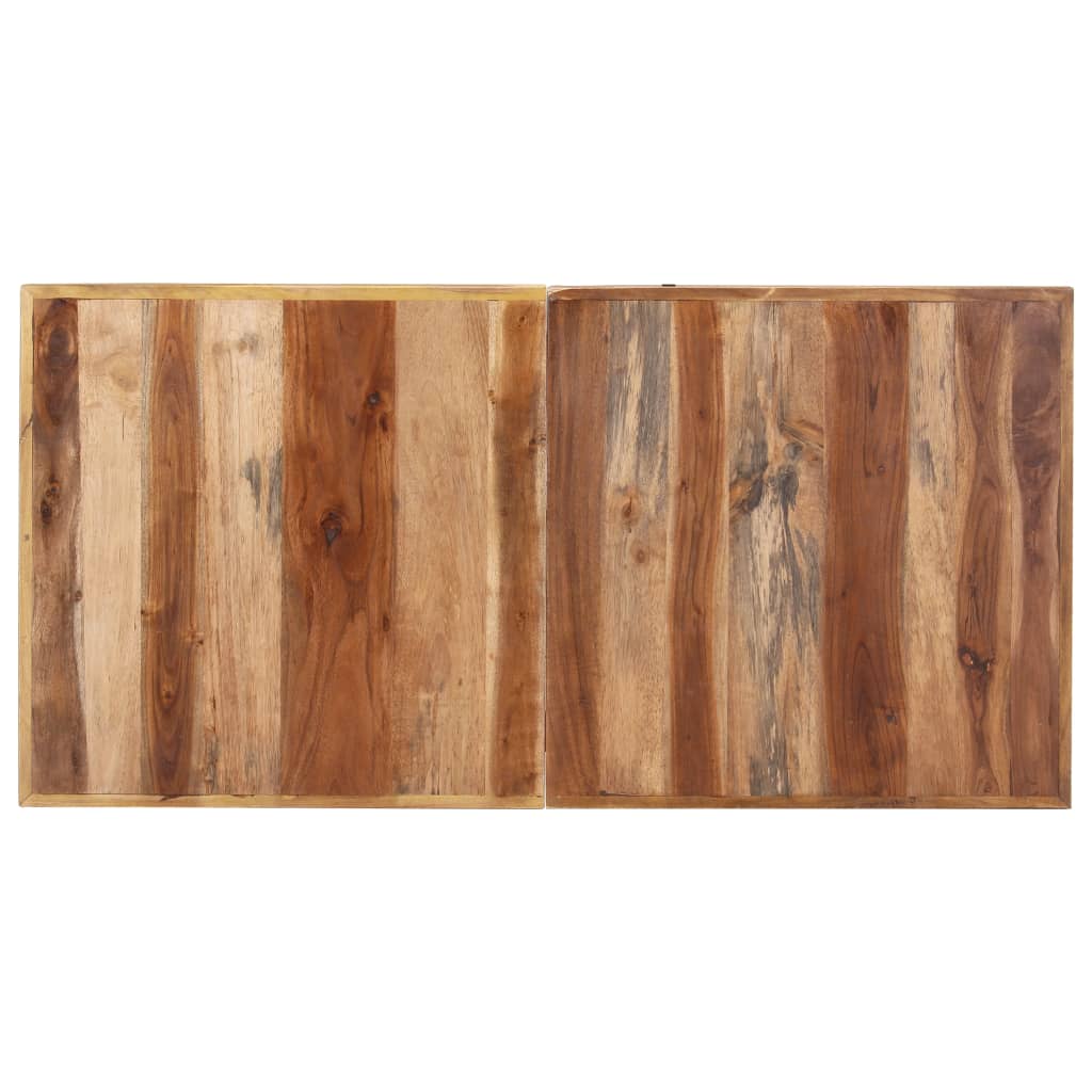 Tavolo da Pranzo 140x70x75 cm Legno Massello con Finitura Ambra