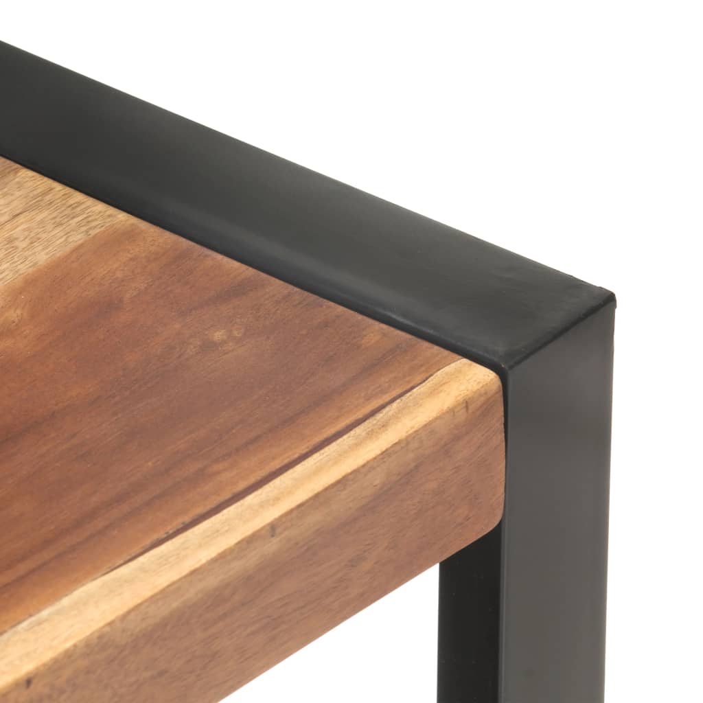 Mobile Porta TV 120x35x45 cm Legno Massello con Finitura Ambra